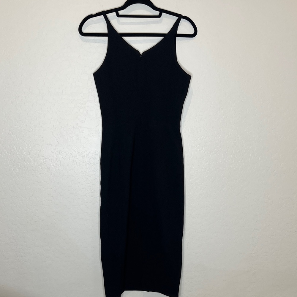 Dress the Population Black Lyla Crepe Midi Dress size Small - Picture 6 of 11